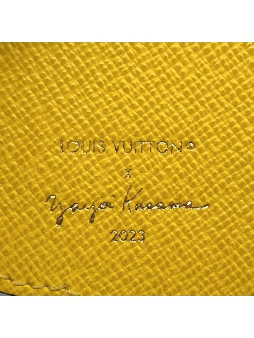Louis Vuitton Key Holder LV Yk Cles Face Leather Yayoi Kusama Collaboration